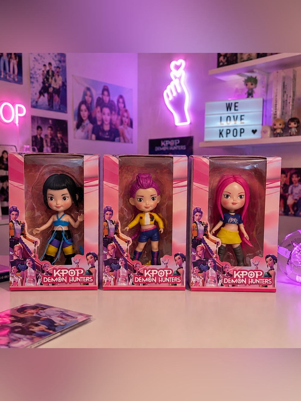 KPOP Demon Hunters Baby
Figure Dolls 3-Pack Zoey Rumi & Mira Collectible Set